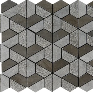 BIOSPHORUS HEXAGON 3D Kalkakmenio natūralus Mozaikos