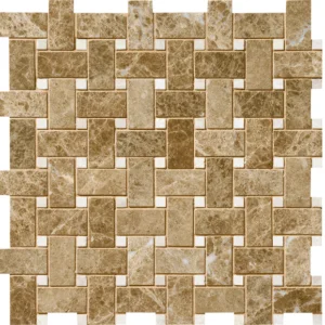 LIGHT EMPERADOR BASKET WEAVE Marmuro natūralus Mozaikos
