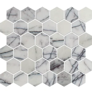 LILAC HEXAGON Marmuro natūralus Mozaikos