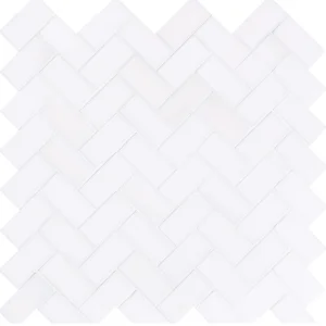 SNOW WHITE HERRINGBONE Marmuro natūralus Mozaikos