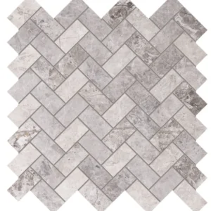 TUNDRA LIGHT HERRINGBONE Marmuro natūralus Mozaikos