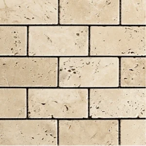 WALNUT NOCE Travertino sendinta Brick natūralus Mozaikos